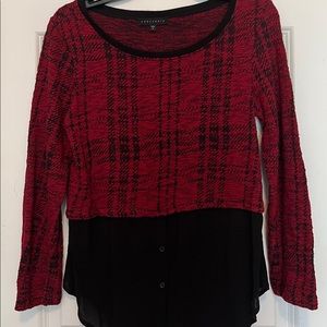 Sanctuary Red and Black Top